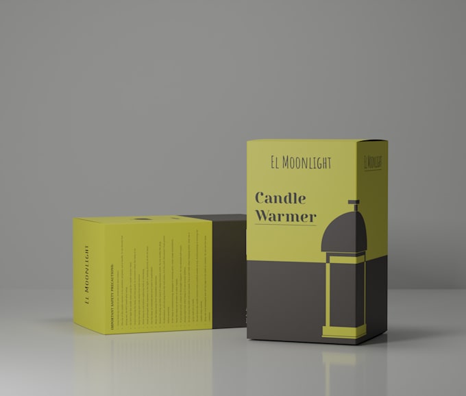 create amazon product packaging box design and label design