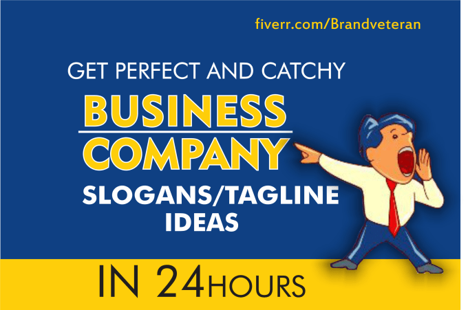 Create perfect company slogans or taglines for your business by ...