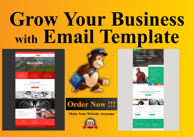 Create responsive mailchimp template or email template for campaigns by