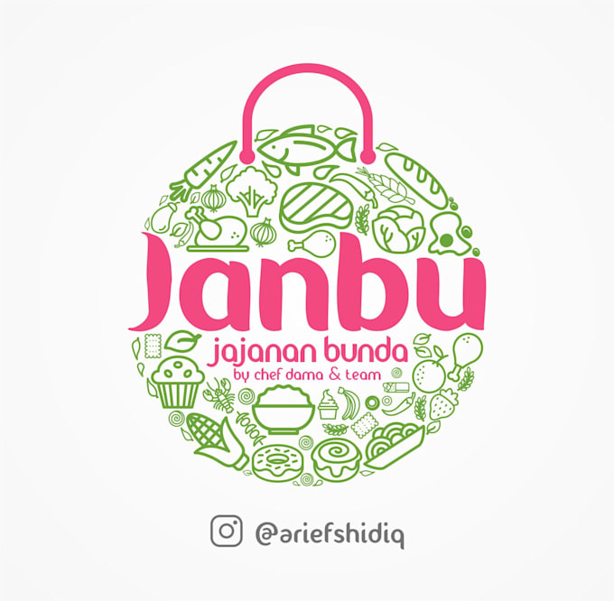 a creative logo for food and drink products and special character