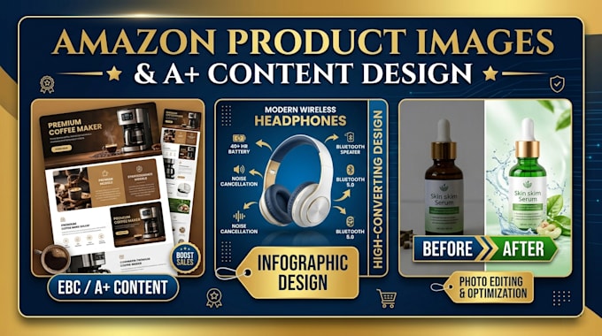 design amazon listing images product infographic and ebc a plus content