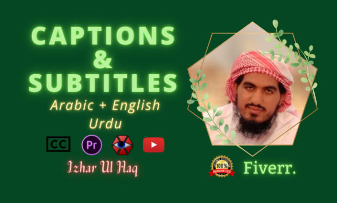 add arabic, english, and urdu subtitles to your video