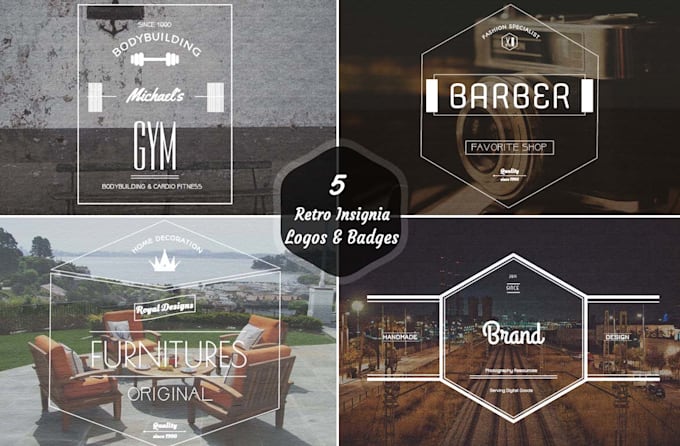 do retro vintage clear logo design for you