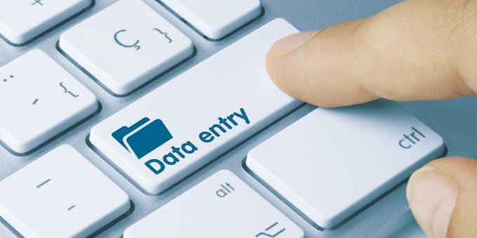 do data entry, copy paste job