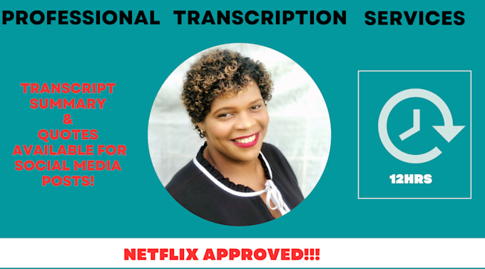 accurately transcribe your audio and video files