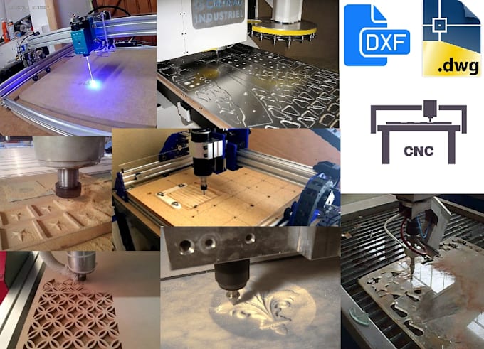 Do dwg or dxf files for any cnc machine by Bkbdesign | Fiverr