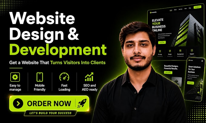 design and develop a professional business website