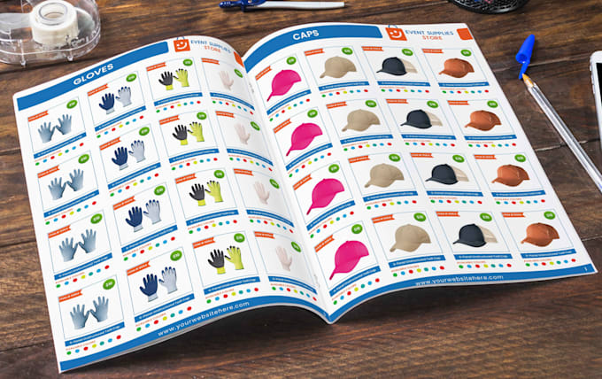design amazing product catalog