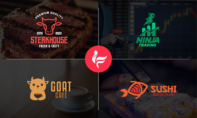 design modern minimalist logo creation for company business