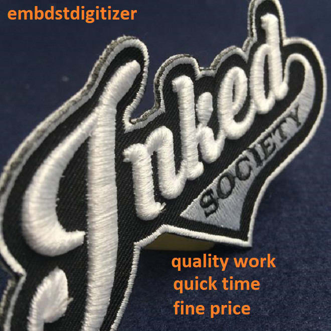 do 3d puff embroidery digitizing logo dst pes