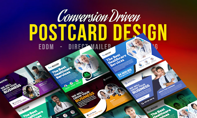 design real estate postcard, eddm, marketing direct mailer design in 12 hrs