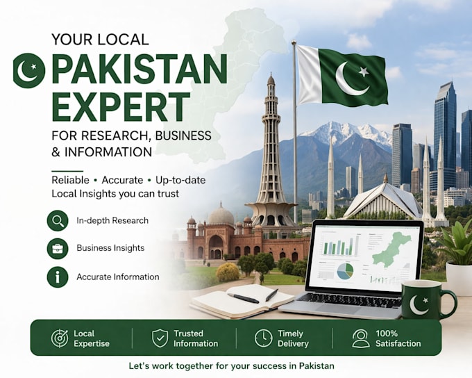 be your pakistan local research expert