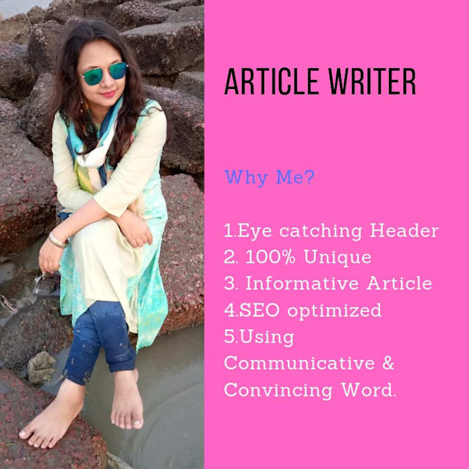 be article writer, blog writer, and website content writer