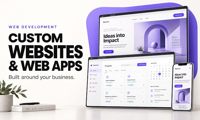 develop a custom website or web application for your business