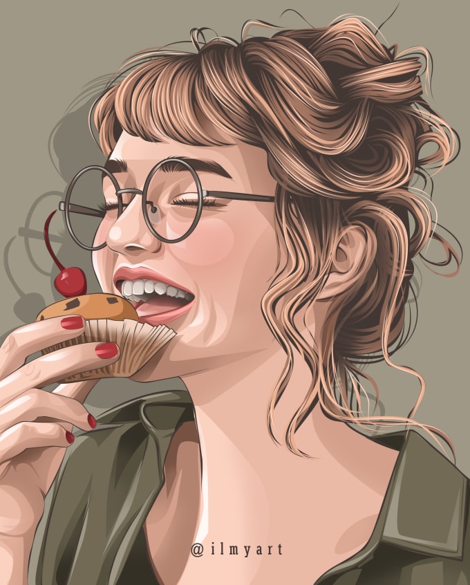Hire a freelancer to create your picture into vector portrait