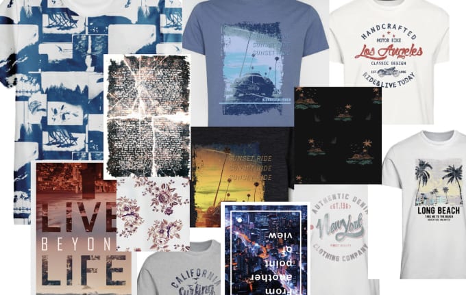 Machen Sie grafische Drucke auf T Shirts im gesamten Druckbereich