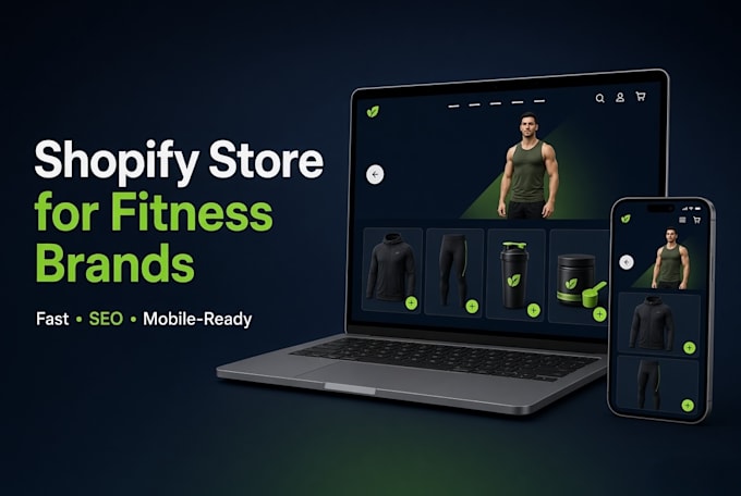 build a shopify store for fitness brands with SEO