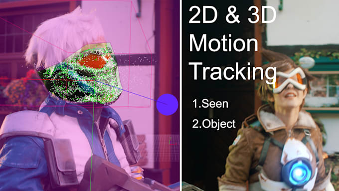 do high quality 2d,3d motion tracking for your shots
