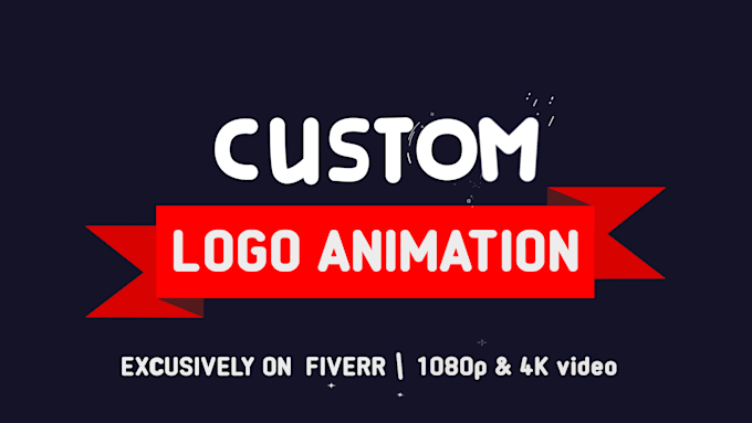 create a custom logo animation in 4k