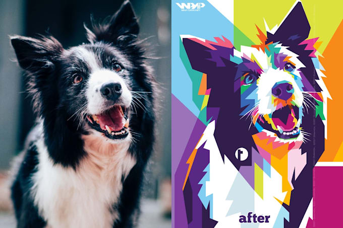 Make A Vector Pop Art Pets Or Any Animals In 24 Hours By Triminto Fiverr Check out amazing dog artwork on deviantart. make a vector pop art pets or any animals in 24 hours
