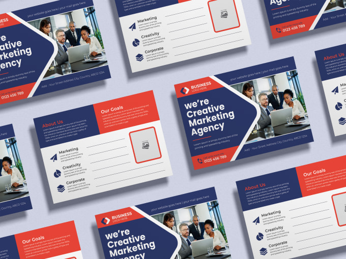 design postcard, rack card, dl flyer, door hanger