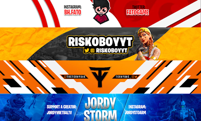 a clean youtube banner