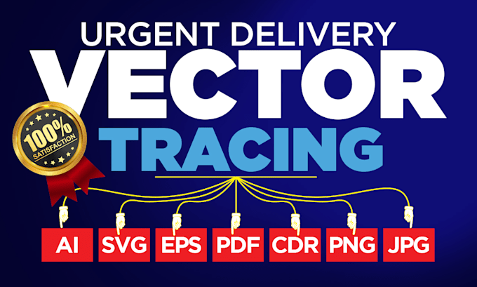 do vector tracing service by adobe illustrator in an hour