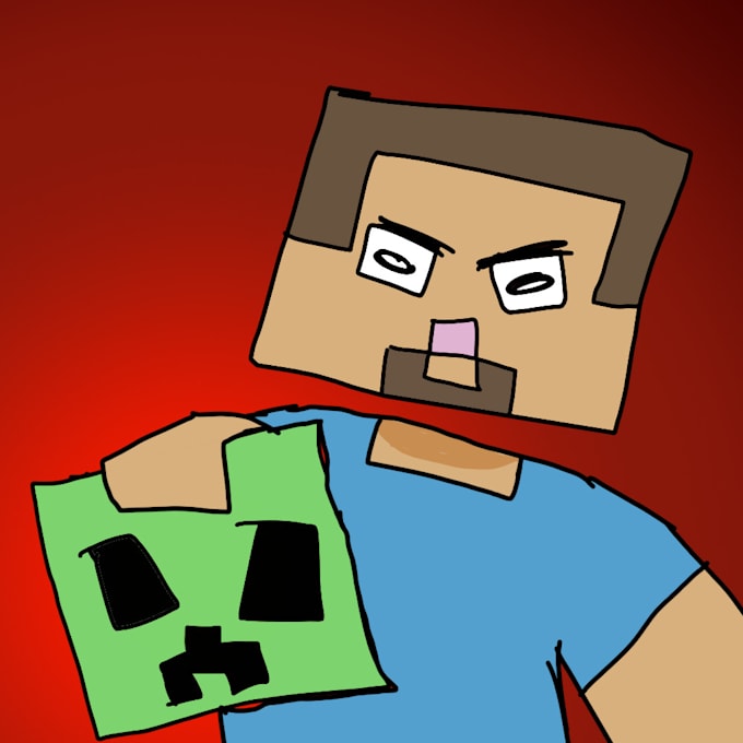 draw minecraft steve doing anything for you