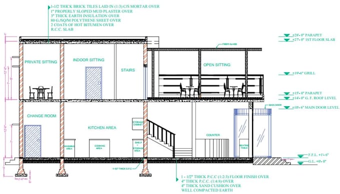 Make architectural and structural drawings for you by Akdesigns098 | Fiverr