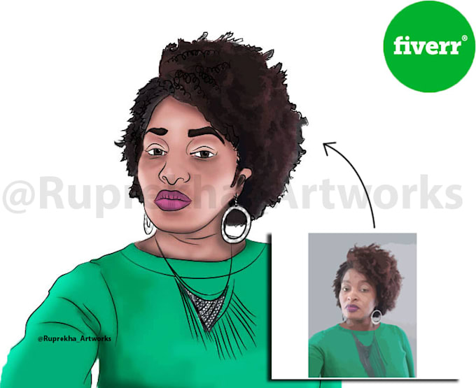do digital caricature and poster design