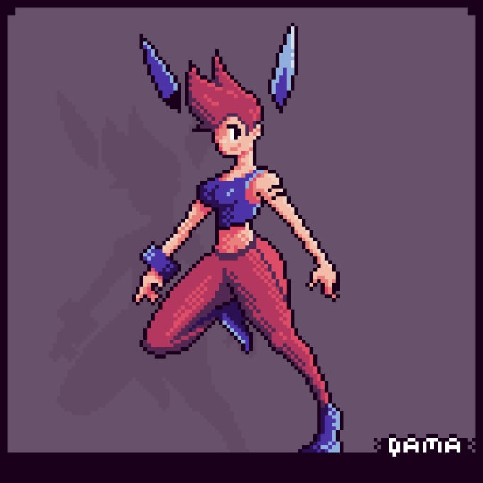 Create Bigger Characters On Pixel Art Style By Qamaart