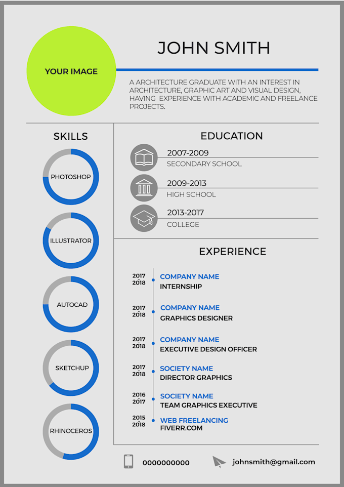 Make Creative Cv And Resumes By Alinatn