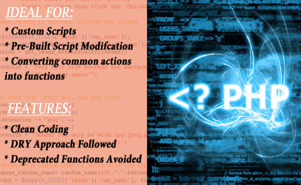 create or modify custom PHP scripts