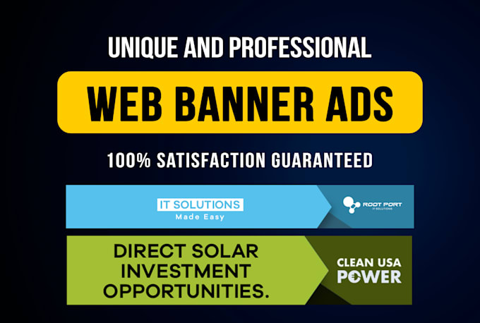 design a unique web banner ad design
