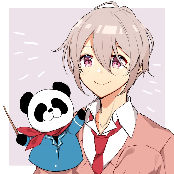 Do Anime Simple Colored Drawing By Megalestari