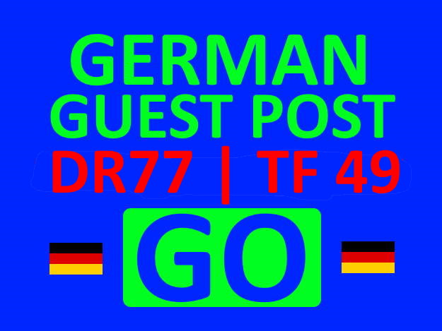 guest post backlink on german high performance seo website