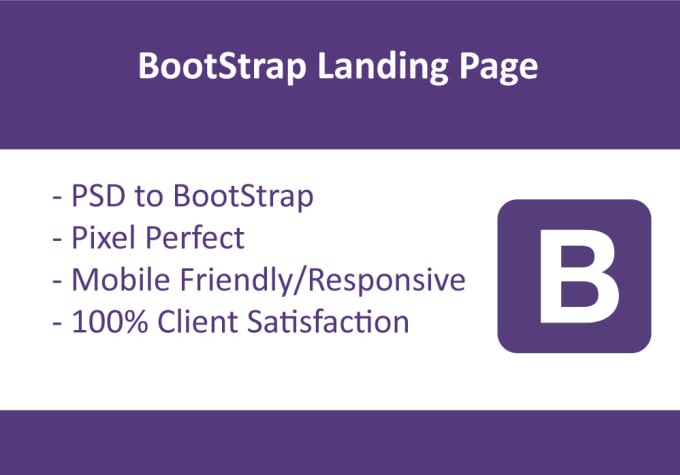 Create landing page in bootstrap by Akbrohi Fiverr