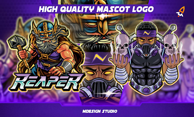 create mascot cartoon character for streamer and community