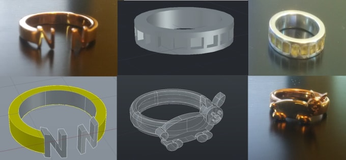 Create Jewelry In Autocad And 3d Print By Malachad