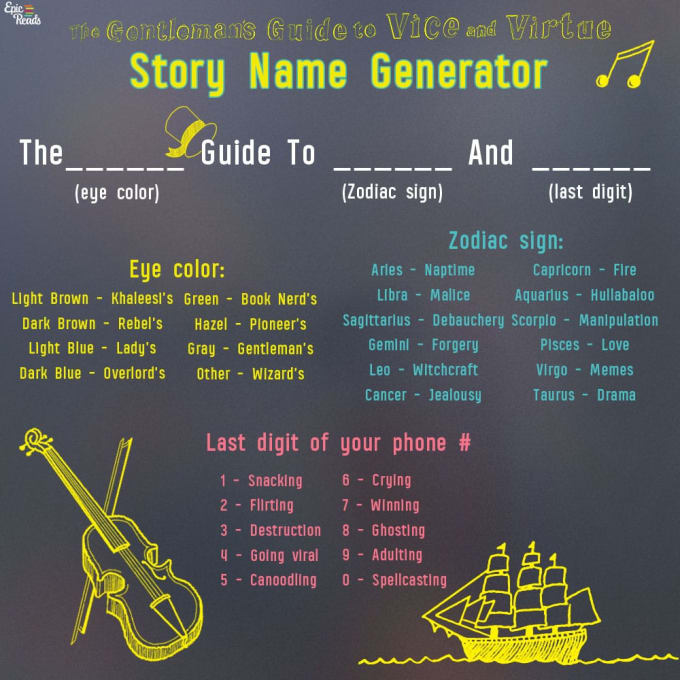 Generate Character And Story Name Ideas In Less Than A Day By Dem0nlight If you like the name, you can click on the name to get more similar character names(click the name can also check the availability of this username at some social media sites). generate character and story name ideas in less than a day