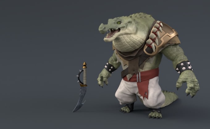 Create 3d Character And Object Models For Animation Or Games By