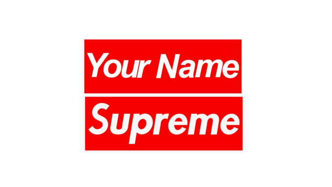 Custom hotsell supreme logo