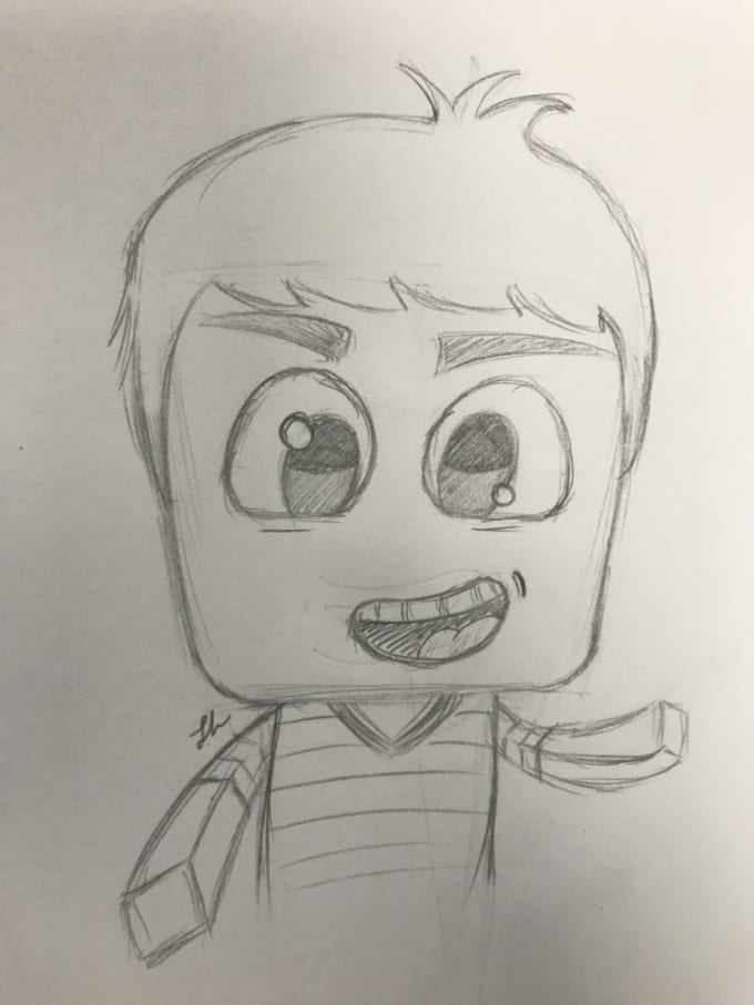 Sketch Your Roblox Or Minecraft Character By Loganisspufid