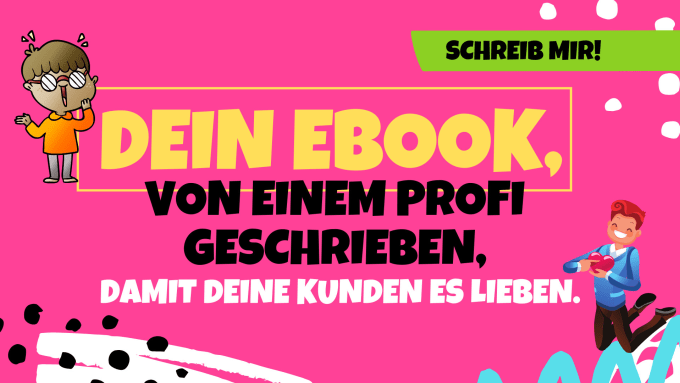I will be your german ebook writer