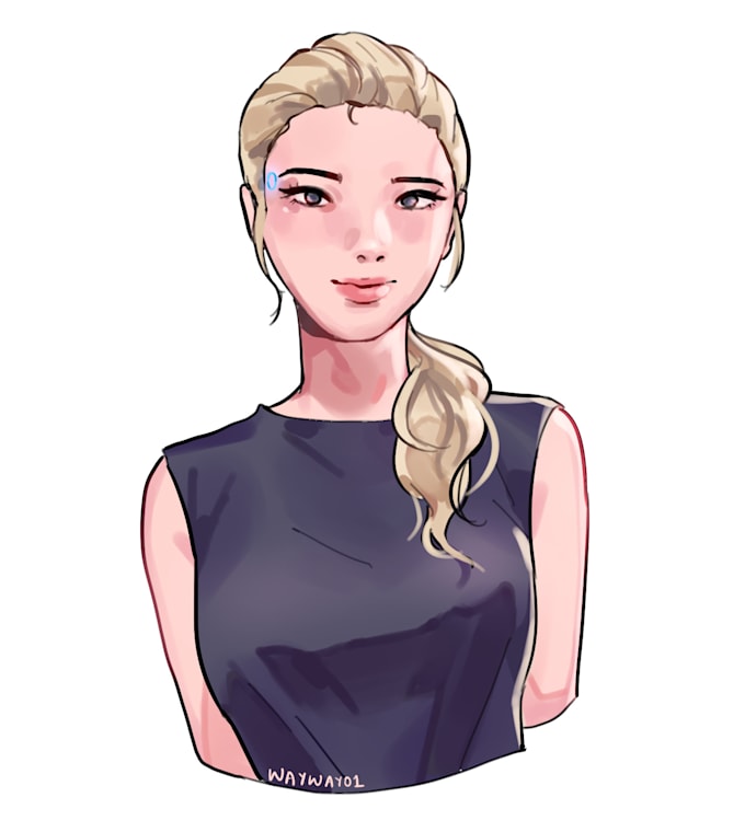 Bust Up Pose Reference Do Bust Up Art Commissions For You In A Semi Realistic Style By W4ylin Fiverr do bust up art commissions for you in a