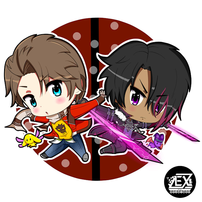 draw cute chibi character art