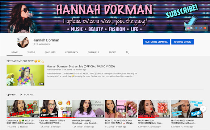 Promote Your Product On My Youtube Channel 10k Subscribers By Hannahdorman Fiverr Free youtube subscribers and free youtube likes are easy to get with our service! youtube channel 10k subscribers