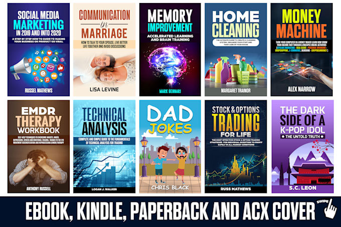 design an eye catching ebook or kindle cover
