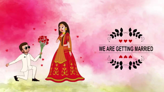 Create animated wedding invitation videos by Bmmmanoj | Fiverr