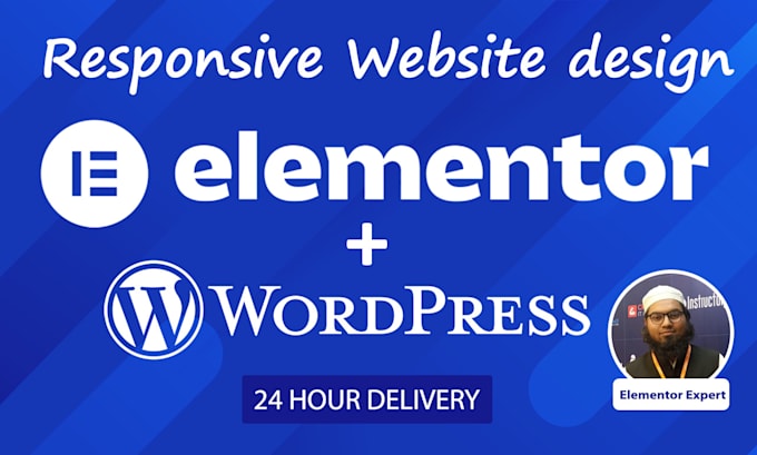 design wordpress website by elementor pro within 24 hrs